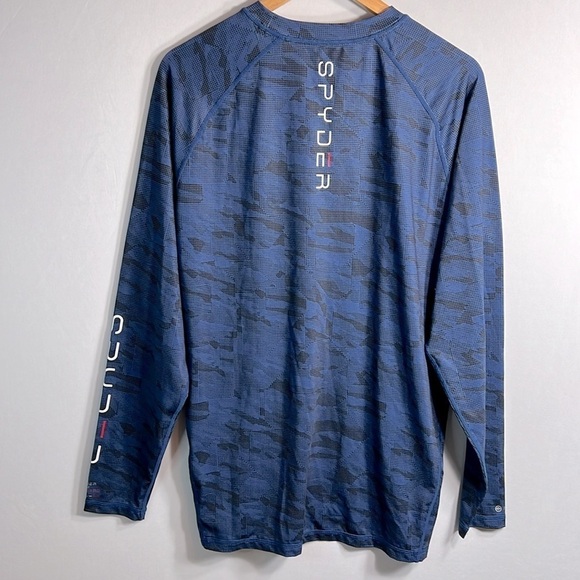 Spyder Rash Guard 30+ UPF Protection Long Sleeve Surf -Swim-Cycle Men's Shirt M - Picture 5 of 7